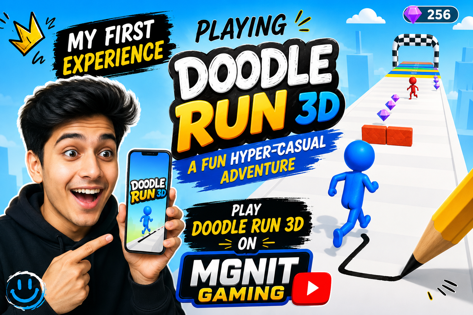 My First Experience Playing Doodle Run 3D – A Fun Hyper-Casual Adventure